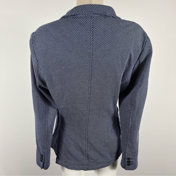 ❤️ Zara Navy Patterned Blazer 40 - Picture 5 of 11
